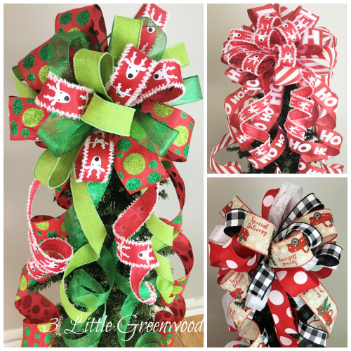 Add a designer look to your Christmas tree with a handmade bow!