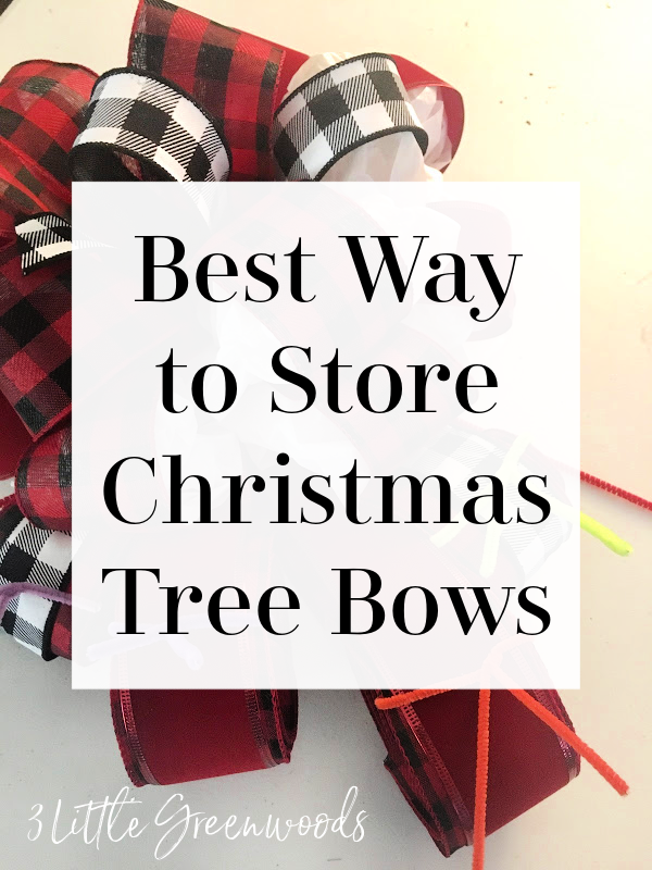 How to Store Christmas Tree Bows