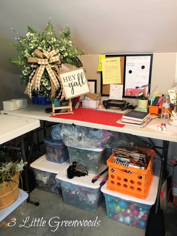 MUST HAVE tips to Organize Wreath Making Supplies in your Creative Workshop! Running succesful a Wreath Making Business begins with knowing what supplies you have on hand. Follow along as I organize my wreath making supplies and set up my wreath making workshop area. 