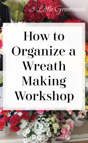 MUST HAVE tips to Organize Wreath Making Supplies in your Creative Workshop! Running succesful a Wreath Making Business begins with knowing what supplies you have on hand. Follow along as I organize my wreath making supplies and set up my wreath making workshop area.
